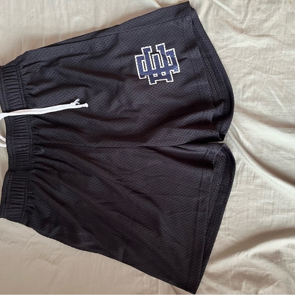 Eric Emanuel Black and Navy Mesh shorts